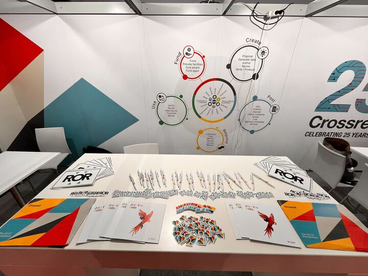 photo of table with giveaways